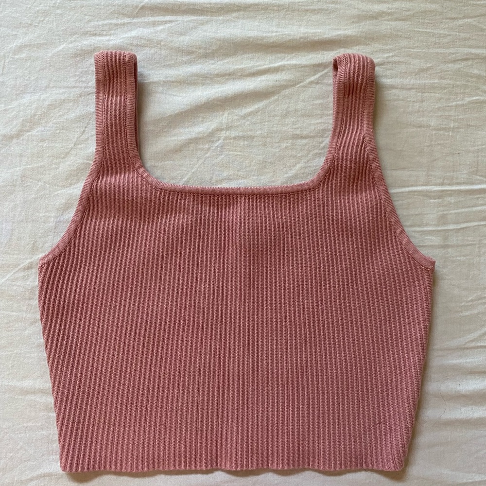 HOUSE OF HARLOW ribbed top